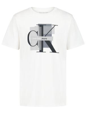 Boys Monologo Box Graphic Classic T-Shirt by CALVIN KLEIN
