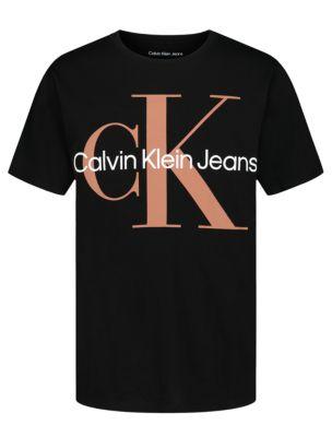Boys Monologo Classic Crewneck T-Shirt by CALVIN KLEIN