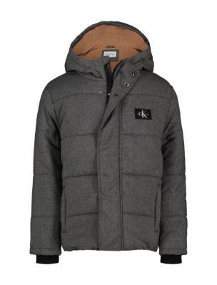 Boys Monologo Patch Puffer Jacket by CALVIN KLEIN