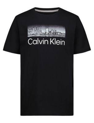 Boys NYC Skyline Graphic Tee by CALVIN KLEIN