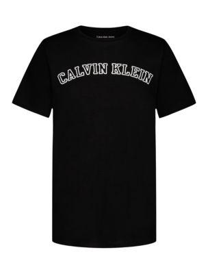 Boys Stencil Logo Crewneck Tee by CALVIN KLEIN