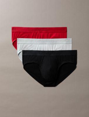 CK Black 3-Pack Hip Brief by CALVIN KLEIN