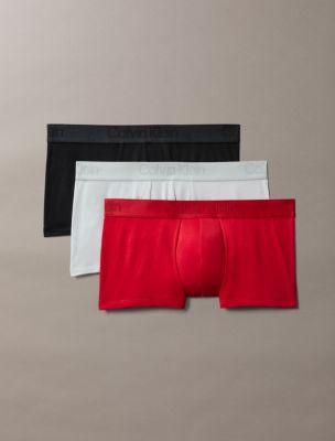 CK Black 3-Pack Low Rise Trunk by CALVIN KLEIN