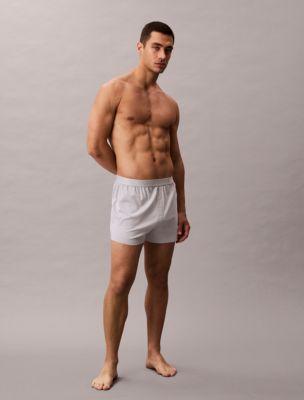 CK Black Lounge Slim Knit Boxer by CALVIN KLEIN