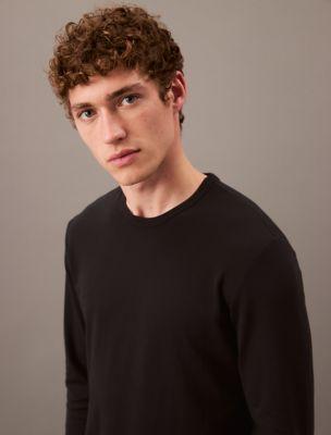 CK Black Sleep Slim Crewneck T-Shirt by CALVIN KLEIN