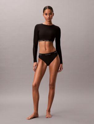 CK Icon Solid Swim Bikini by CALVIN KLEIN
