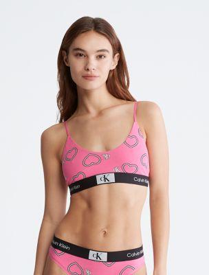 Calvin Klein 1996 V-Day Cotton Stretch Unlined Bralette by CALVIN KLEIN