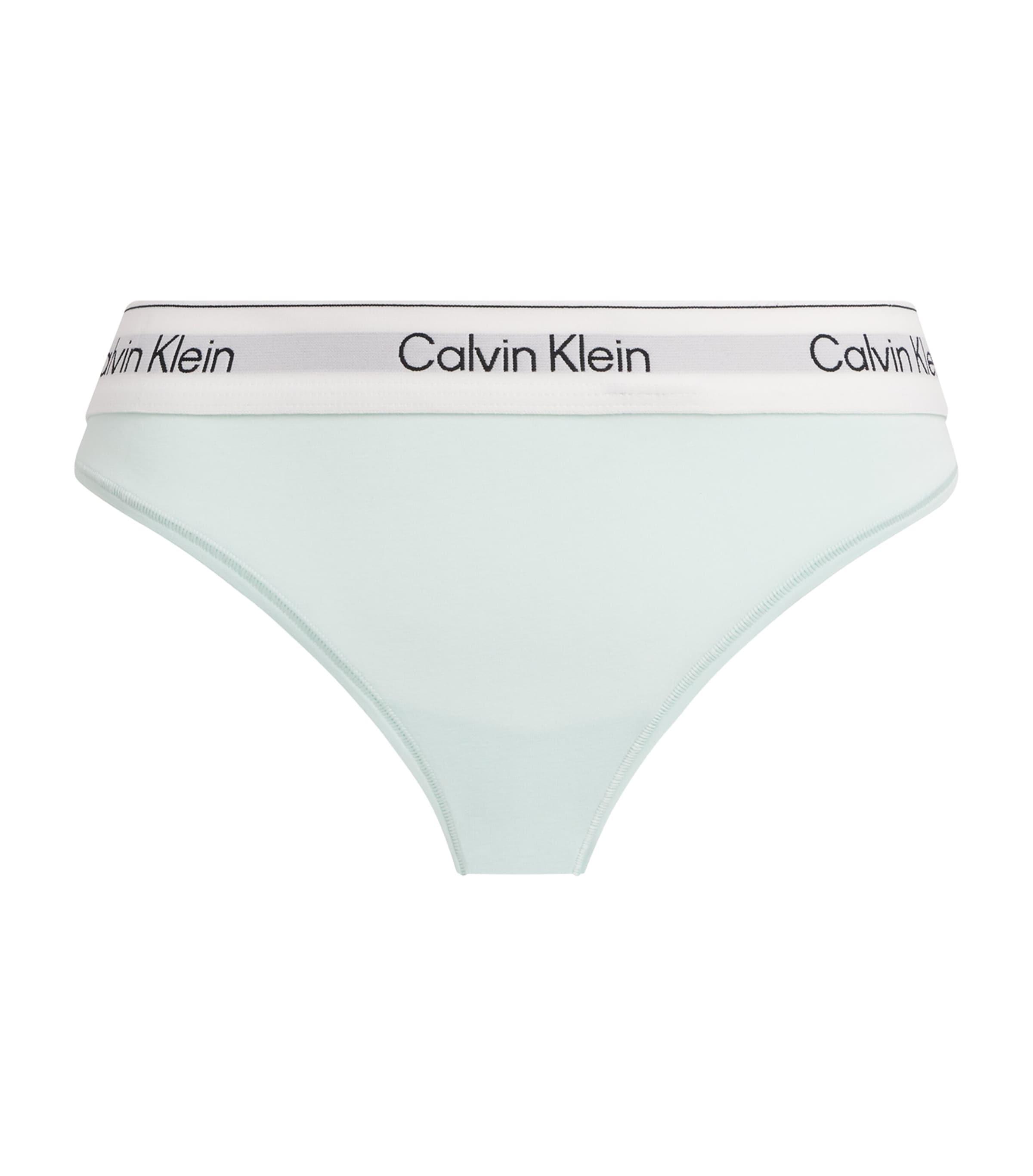 Calvin Klein Cotton-Blend Icon Thong by CALVIN KLEIN