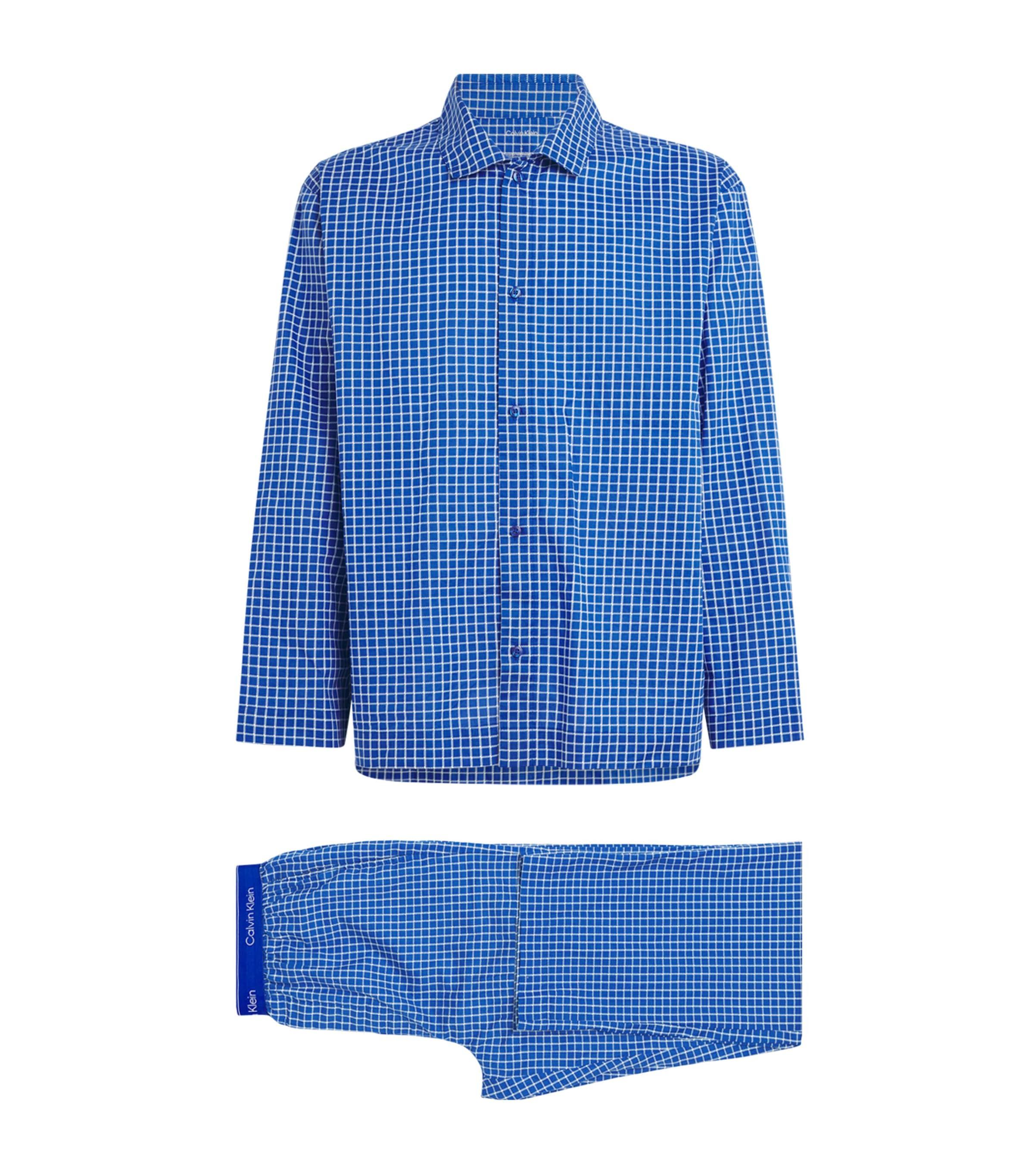 Calvin Klein Cotton Check Pyjama Set by CALVIN KLEIN