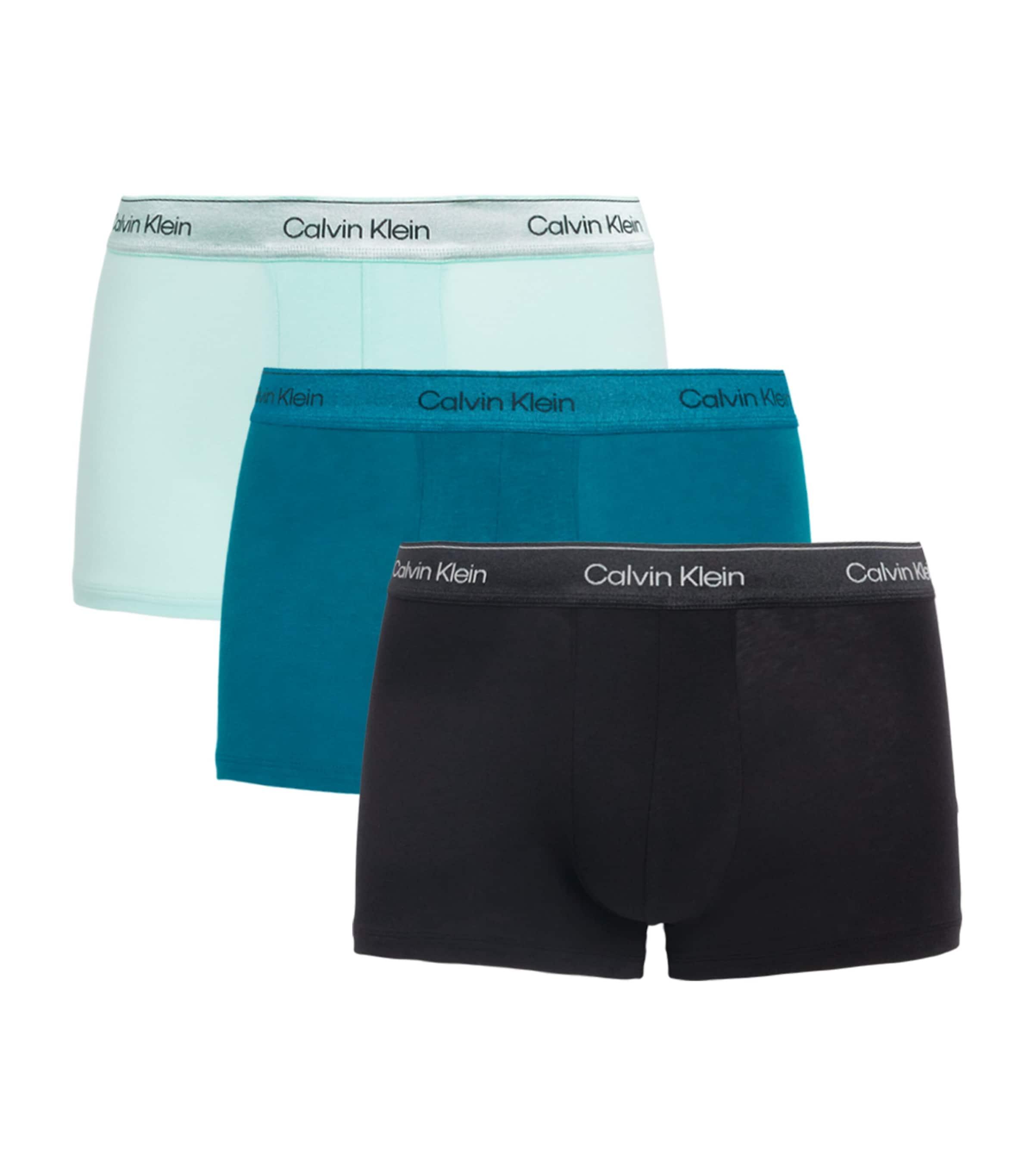 Calvin Klein Cotton Stretch Icon Metallic Boxer Briefs (Pack of 3) by CALVIN KLEIN