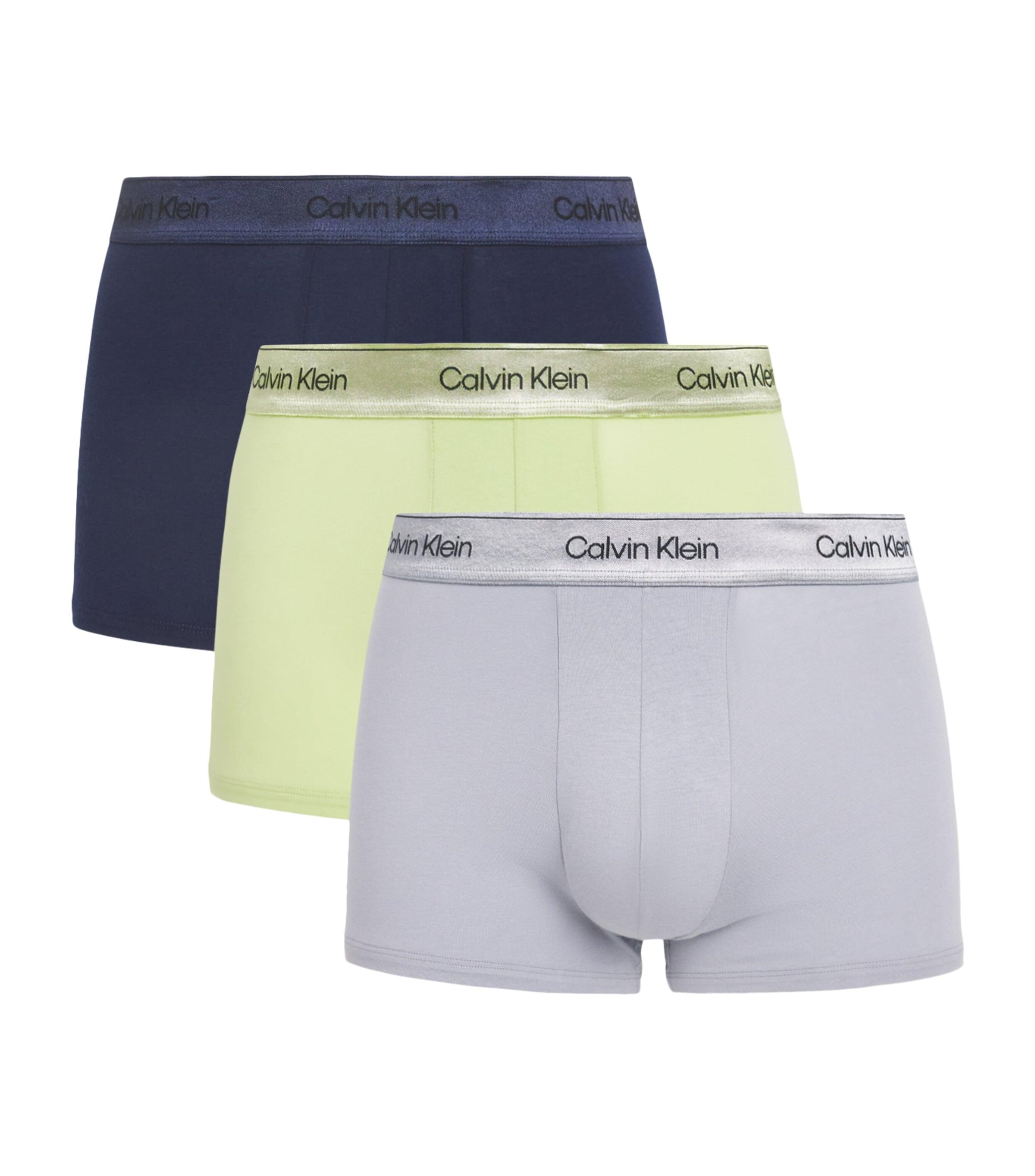 Calvin Klein Cotton Stretch Icon Metallic Boxer Briefs (Pack of 3) by CALVIN KLEIN