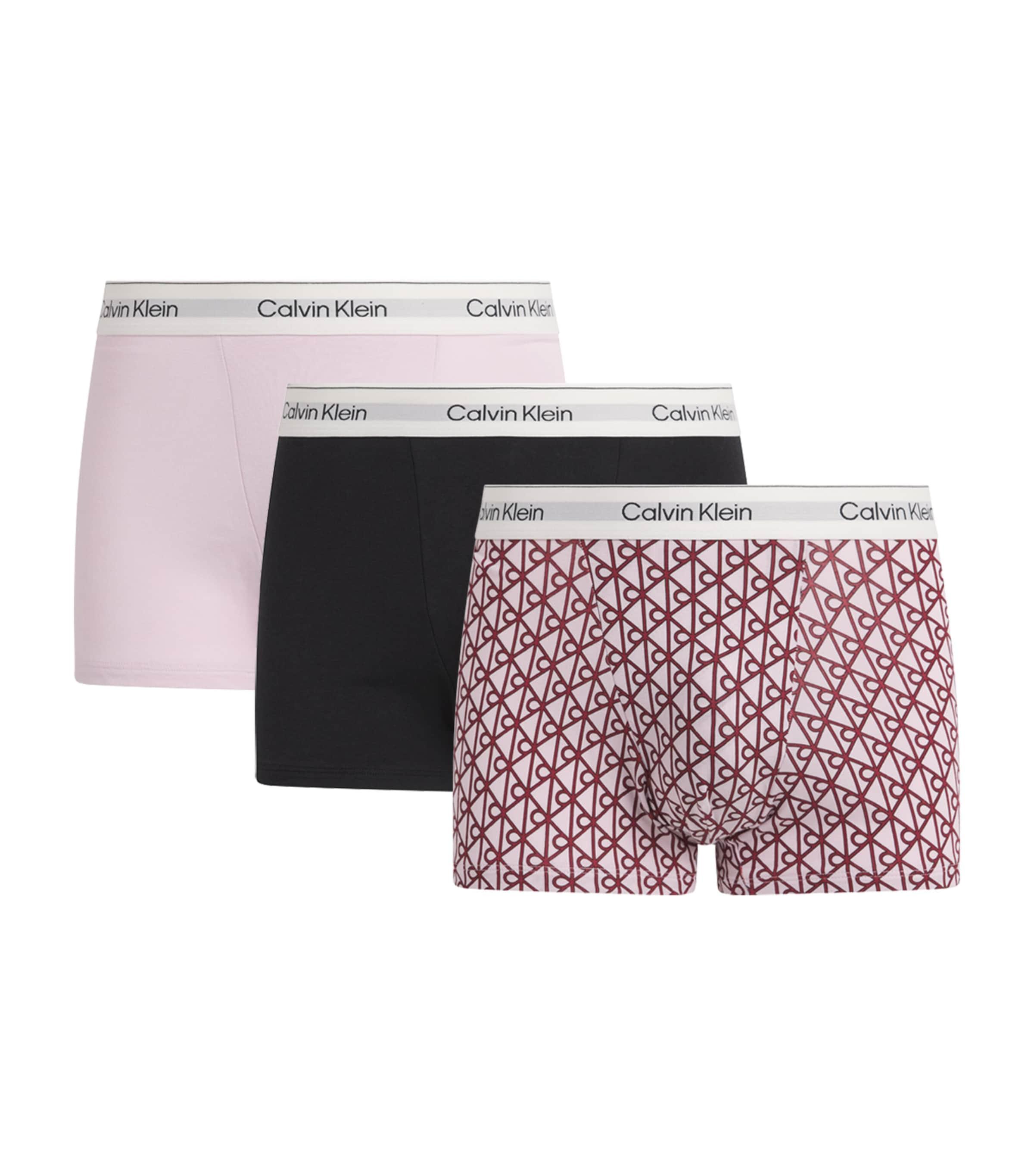 Calvin Klein Cotton Stretch Icon Relaxed Icon Trunks (Pack of 3) by CALVIN KLEIN