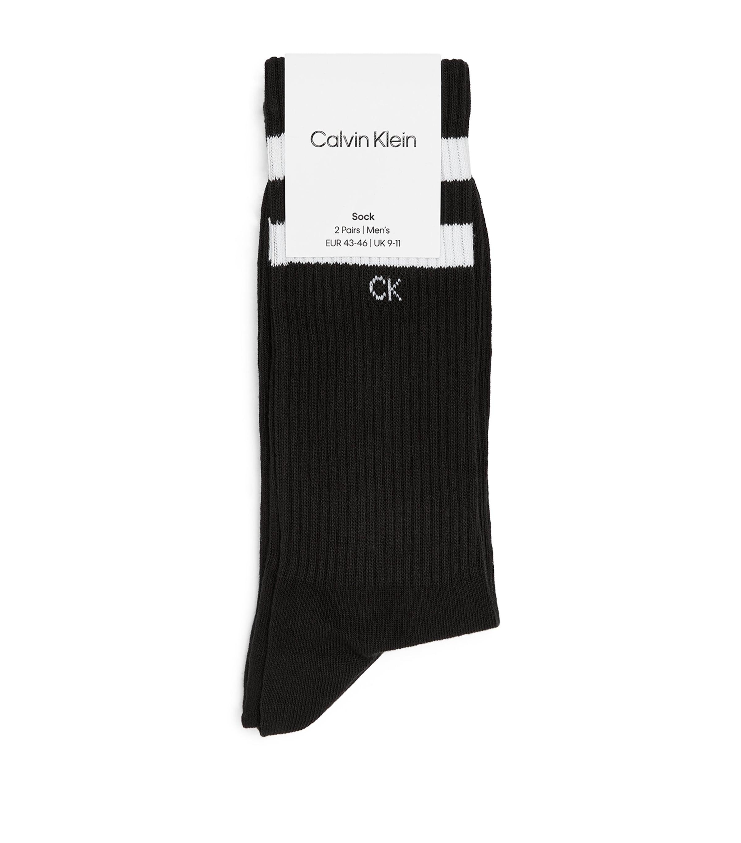 Calvin Klein Crew Stripe Socks (2 Pack) by CALVIN KLEIN