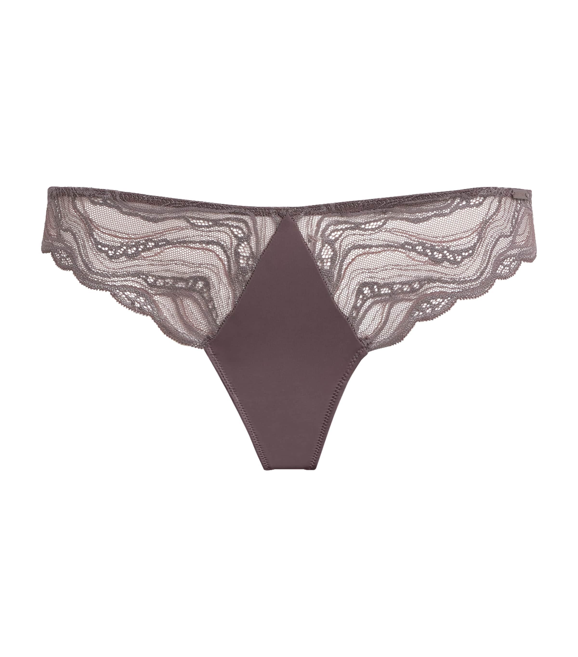 Calvin Klein Lace Sensual Stretch Thong by CALVIN KLEIN