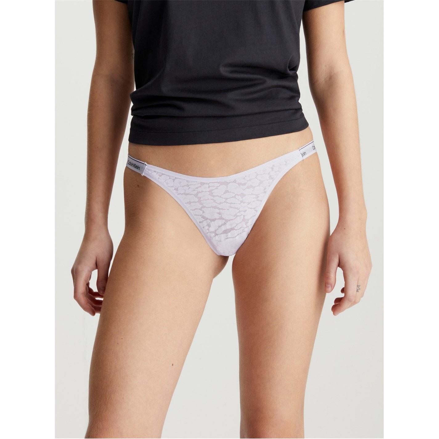Calvin Klein Lace Thong Briefs Womens by CALVIN KLEIN