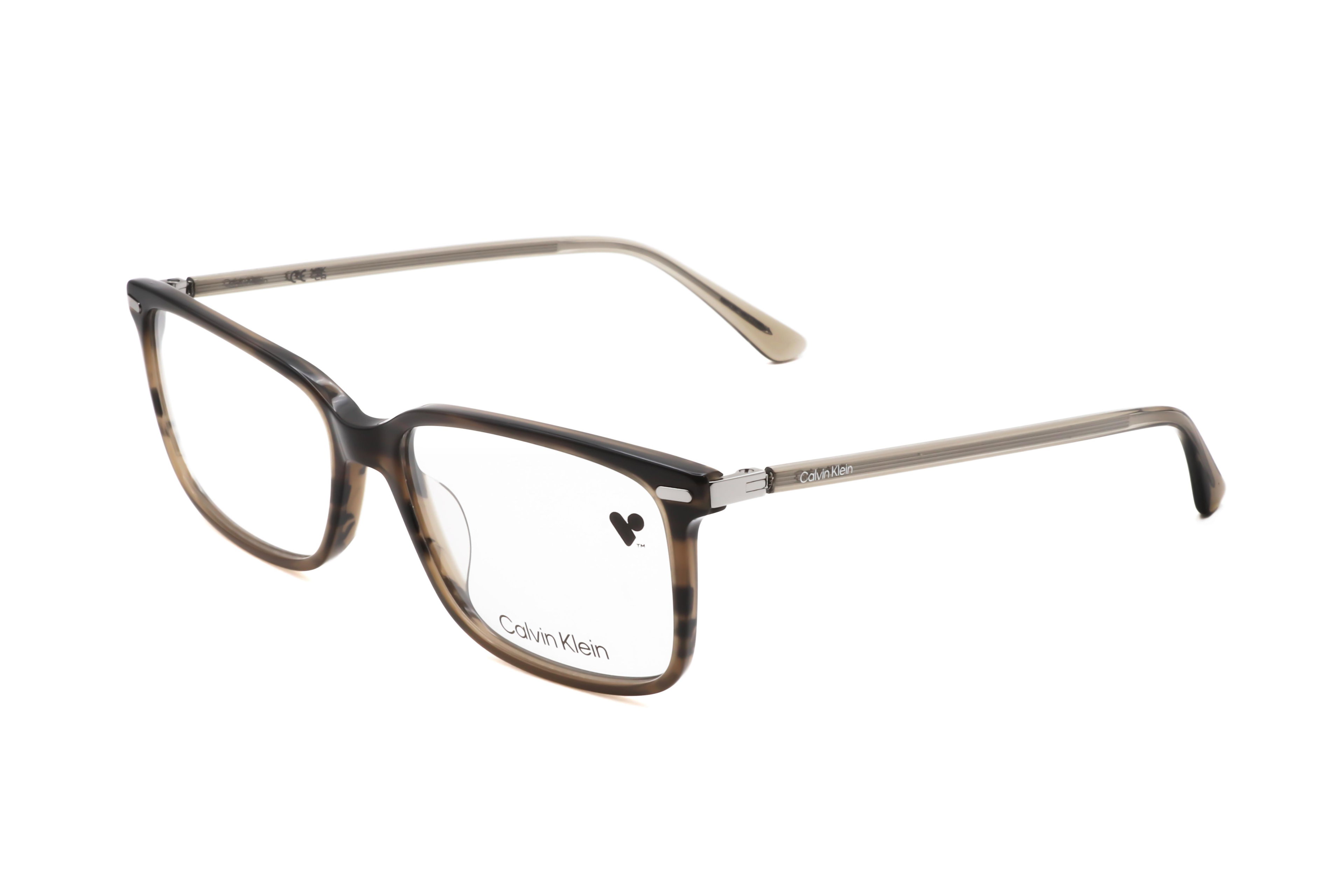 Calvin Klein Men's 56mm Striped Olive Opticals by CALVIN KLEIN