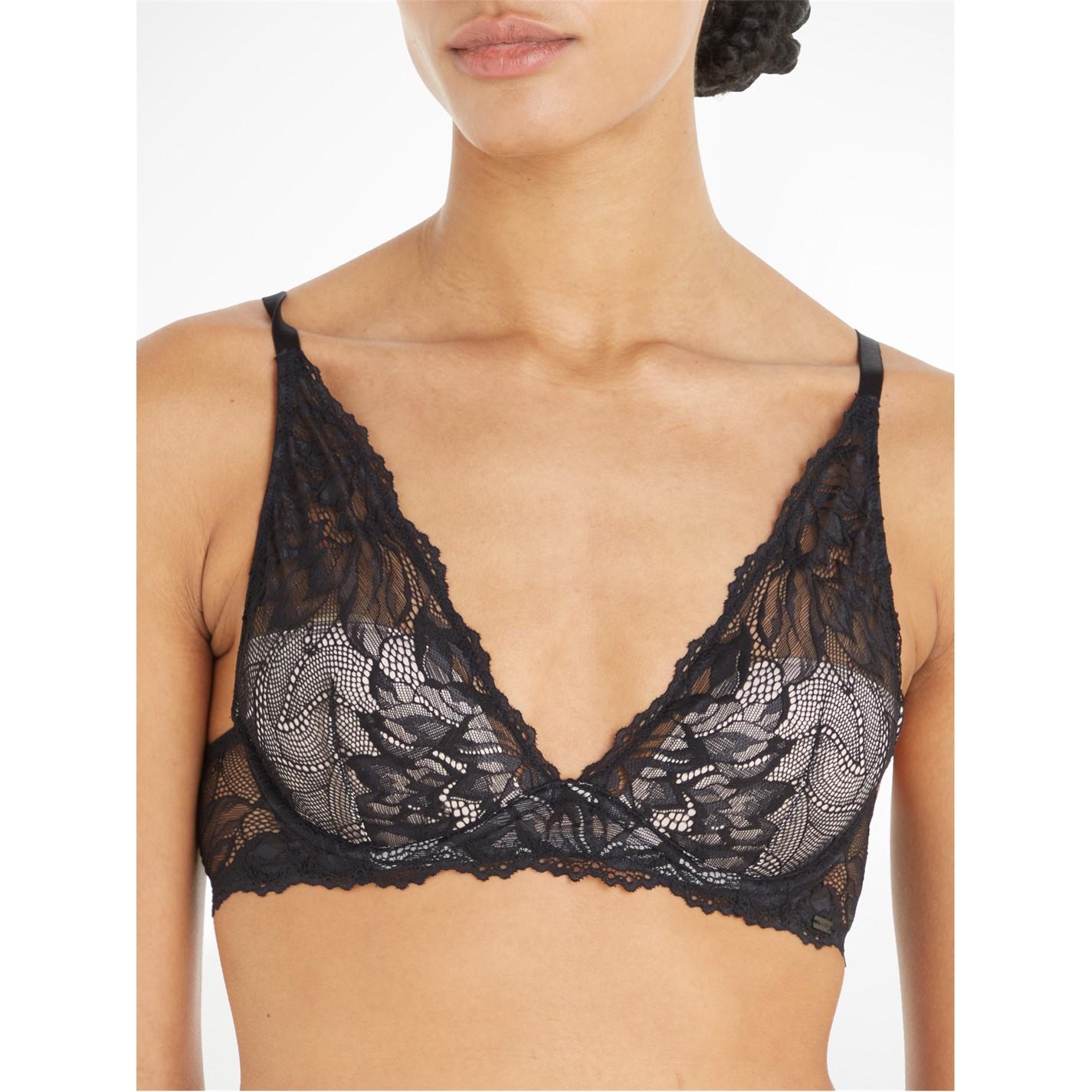Calvin Klein Seductive Comfort Floral Plunge Bra by CALVIN KLEIN