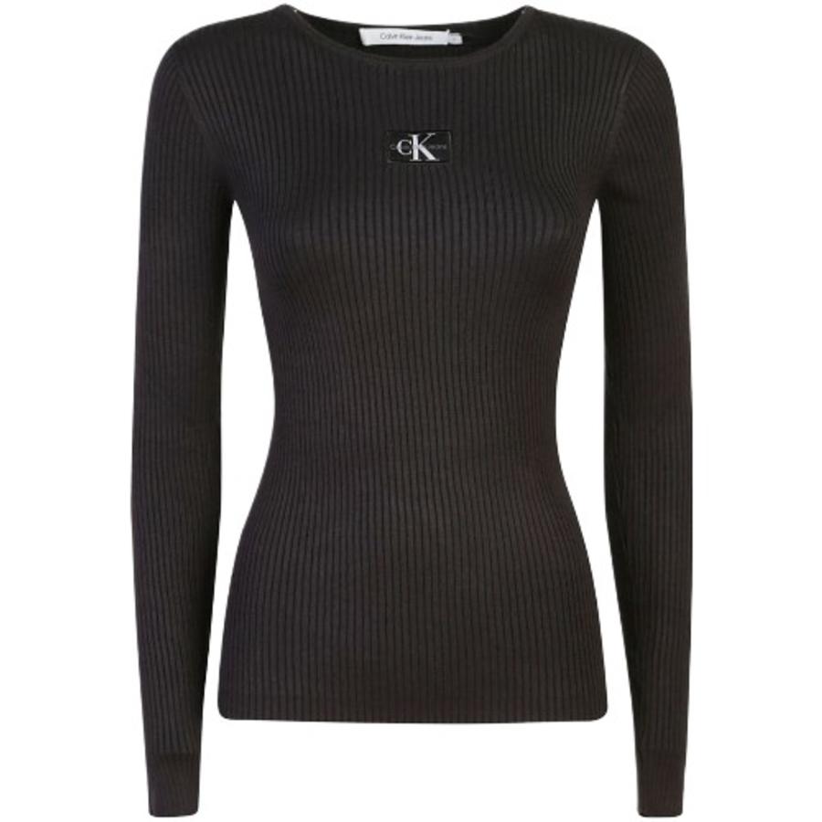 Calvin Klein Slim Ribbed Lyocell Jumper by CALVIN KLEIN