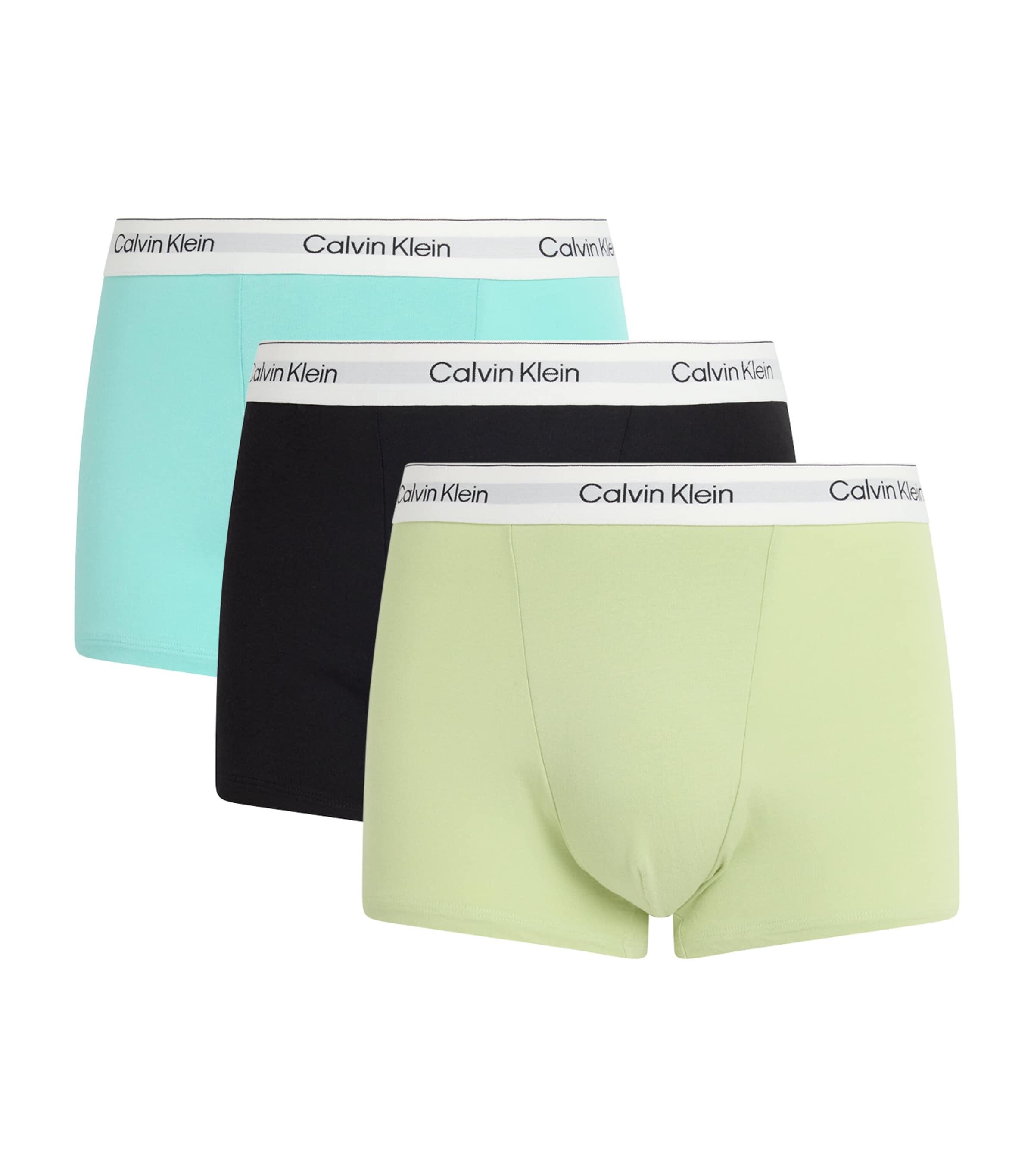 Calvin Klein Stretch-Cotton Icon Relaxed Trunks (Pack of 3) by CALVIN KLEIN