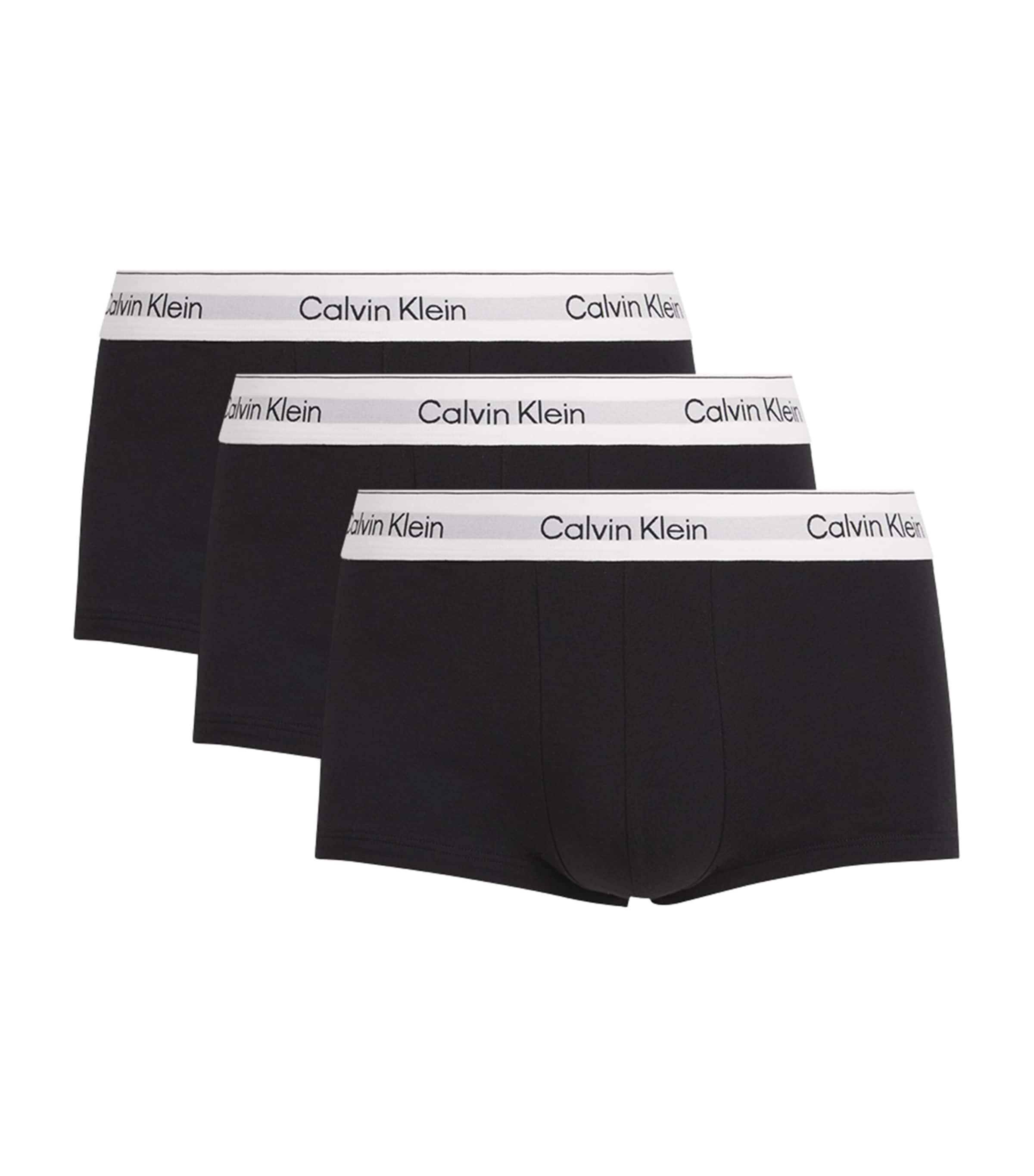 Calvin Klein Stretch-Cotton Low Rise Icon Boxer Briefs (Pack of 3) by CALVIN KLEIN