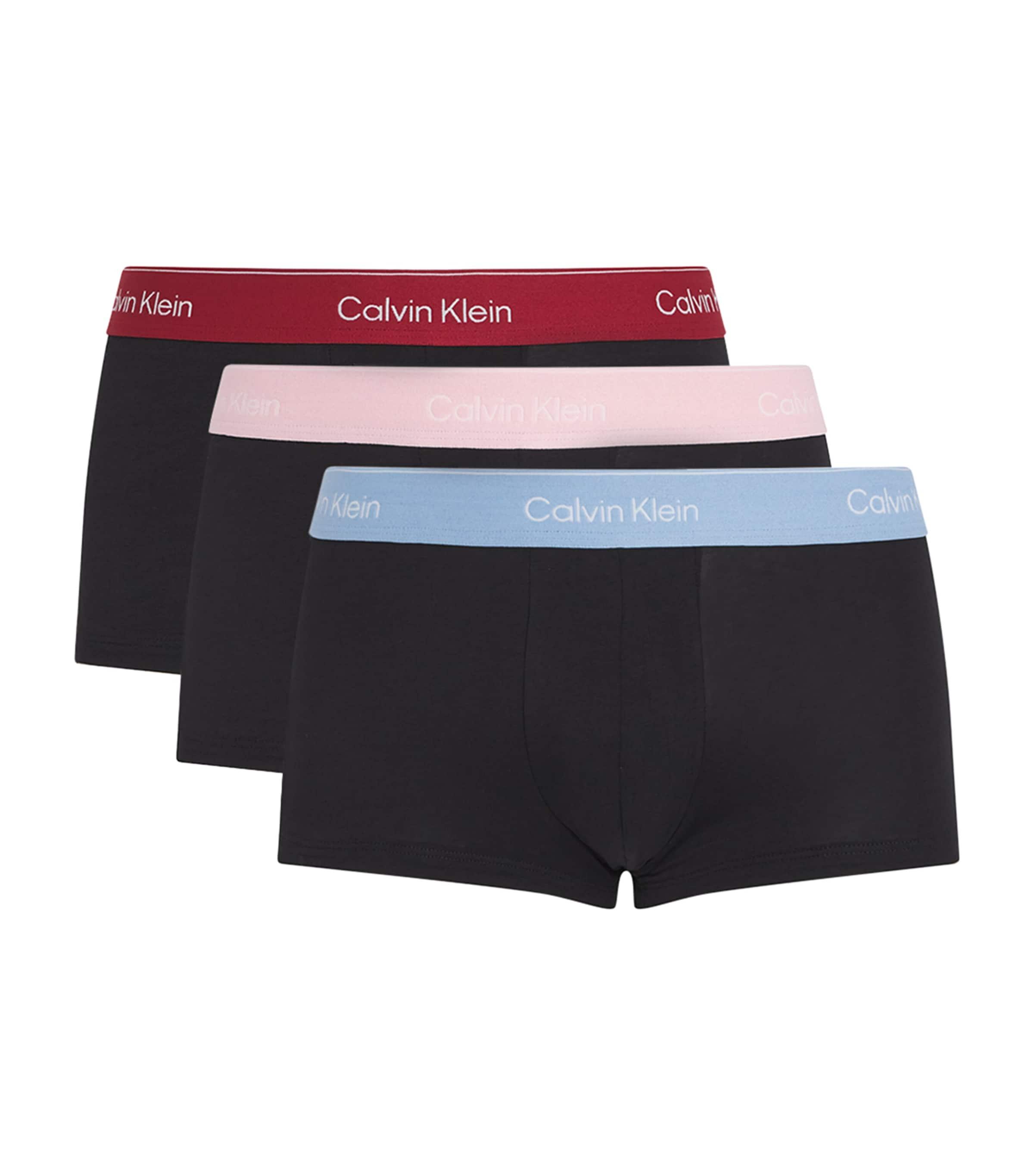 Calvin Klein Stretch-Cotton Low-Rise Trunks (Pack of 3) by CALVIN KLEIN