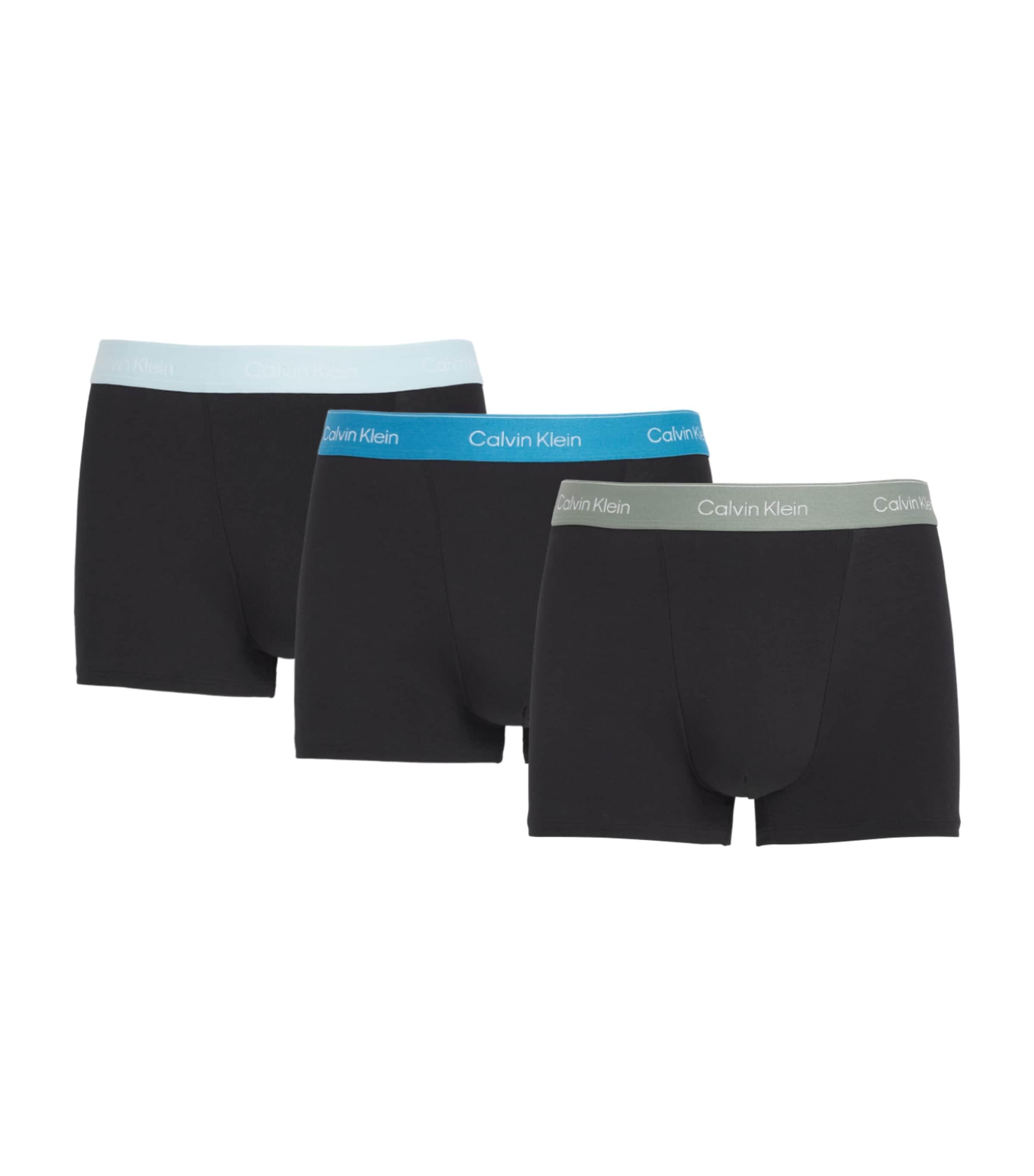 Calvin Klein Stretch-Cotton Relaxed Icon Trunks (Pack of 3) by CALVIN KLEIN
