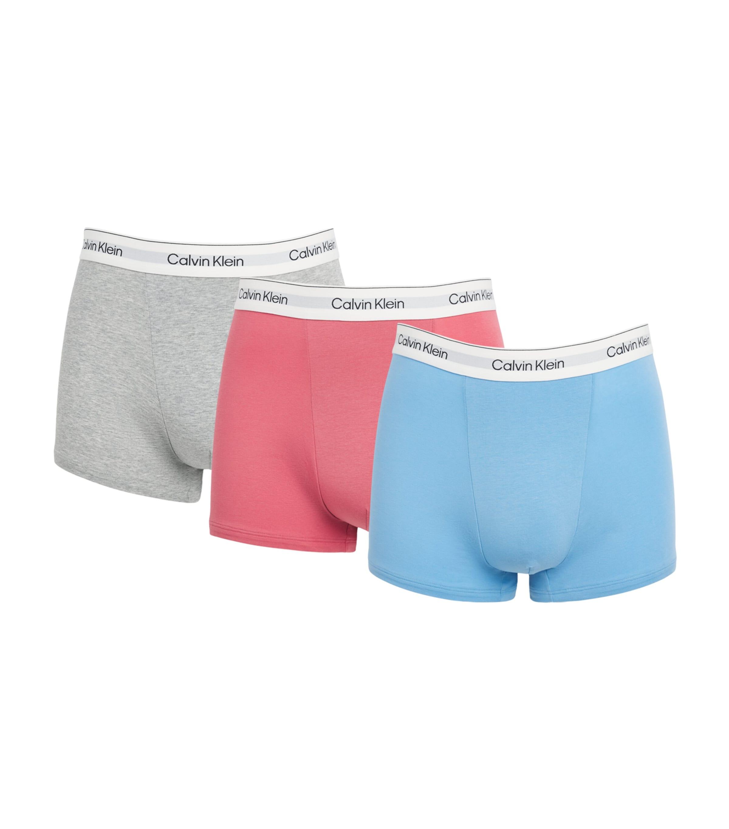 Calvin Klein Stretch-Cotton Relaxed Icon Trunks (Pack of 3) by CALVIN KLEIN