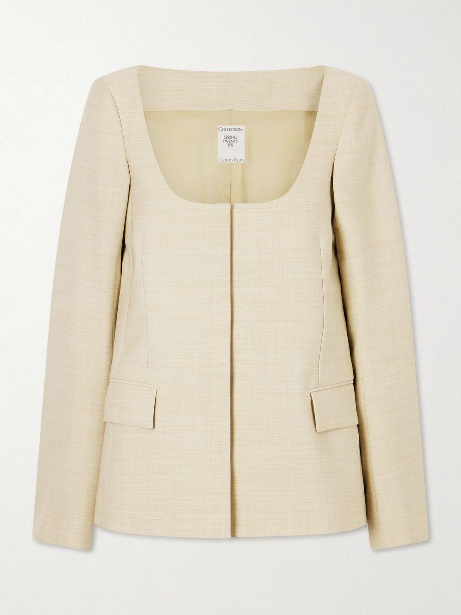 Camille wool-twill jacket by CALVIN KLEIN