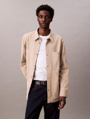 Canvas Relaxed Shirt Jacket by CALVIN KLEIN