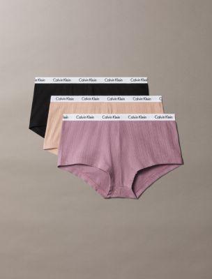 Carousel Cotton Stretch Pointelle 3-Pack Boyshort by CALVIN KLEIN
