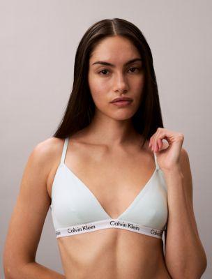 Carousel Rib Lightly Lined Triangle Bra by CALVIN KLEIN