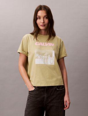 City Logo Graphic Boxy T-Shirt by CALVIN KLEIN