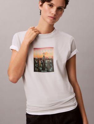 City Sunset Logo Graphic Classic T-Shirt by CALVIN KLEIN
