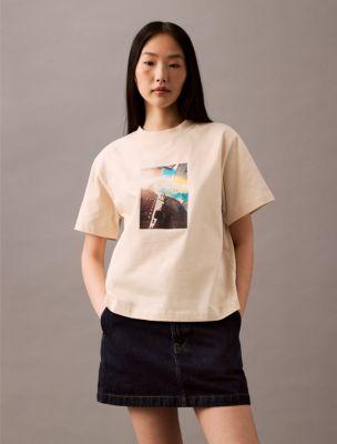 Cityscape Graphic Boxy T-Shirt by CALVIN KLEIN