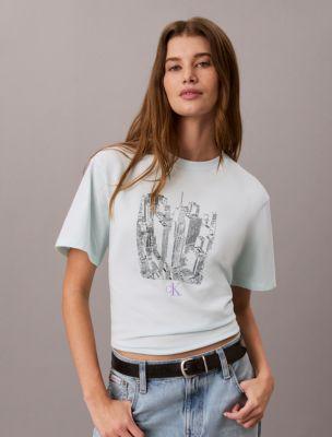 Cityscape Graphic Crewneck Tee by CALVIN KLEIN