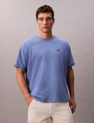 Cooling Pique Logo Graphic Relaxed T-Shirt by CALVIN KLEIN