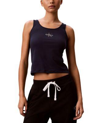 Cotton Blend Stretch Lounge GX Tank by CALVIN KLEIN