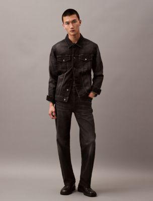 Cotton Cashmere Denim Jacket by CALVIN KLEIN