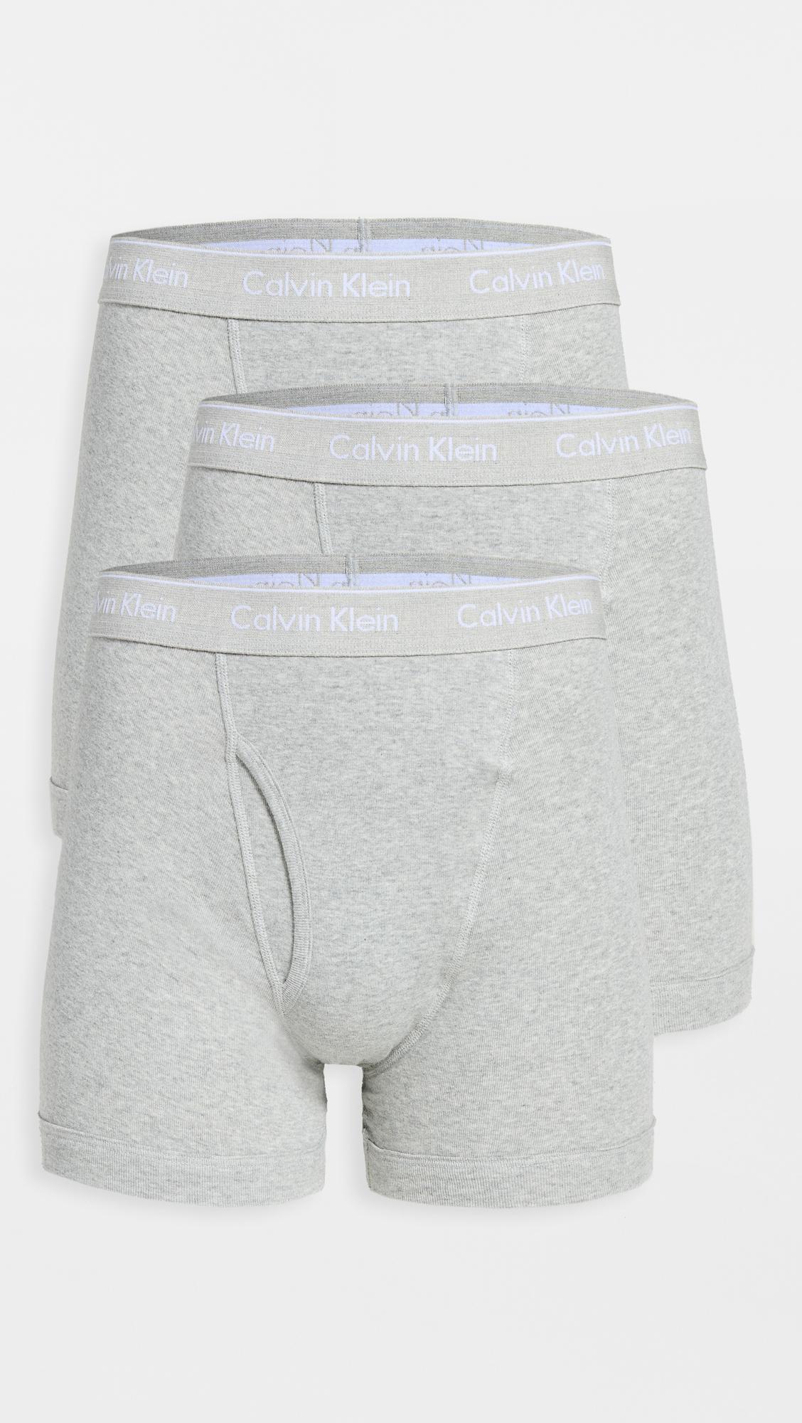 Cotton Classic Fit Knit Boxers 3 Pack by CALVIN KLEIN