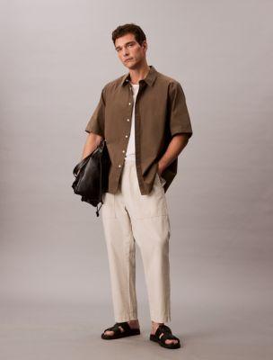 Cotton Linen Pants by CALVIN KLEIN