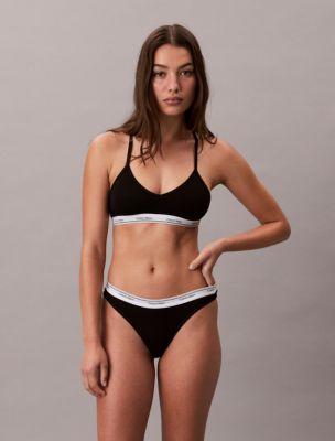Cotton Modal Balance Thong by CALVIN KLEIN