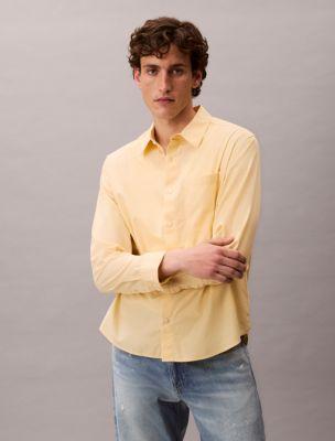 Cotton Poplin Relaxed Button-Down Shirt by CALVIN KLEIN
