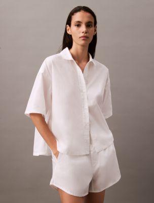 Cotton Poplin Shirt by CALVIN KLEIN