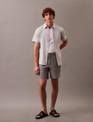 Cotton Seersucker Classic Short by CALVIN KLEIN