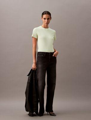 Cotton Silk Tee by CALVIN KLEIN