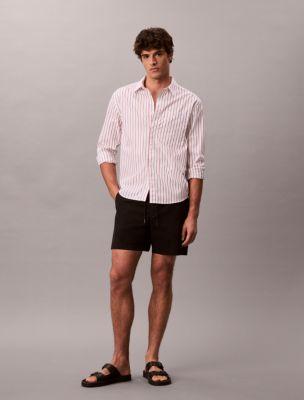 Cotton Stretch Chino Pull-On Shorts by CALVIN KLEIN