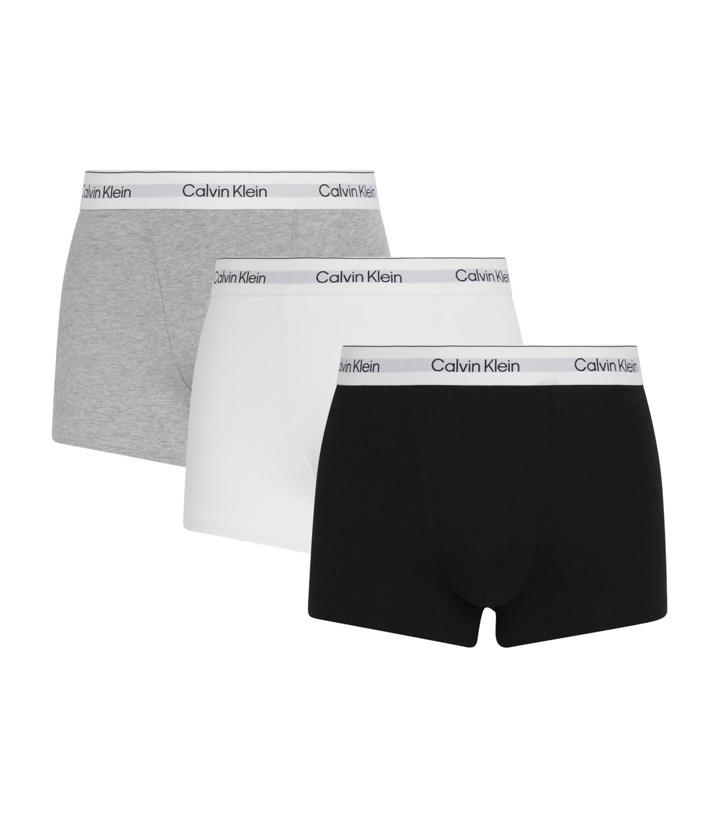 Cotton Stretch Icon Trunks (Pack of 3) by CALVIN KLEIN