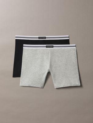 Cotton Stretch Jacquard Logo Patch 2-Pack Boyshort by CALVIN KLEIN