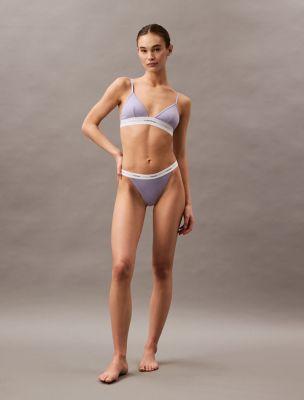 Cotton Stretch Rib Tanga by CALVIN KLEIN