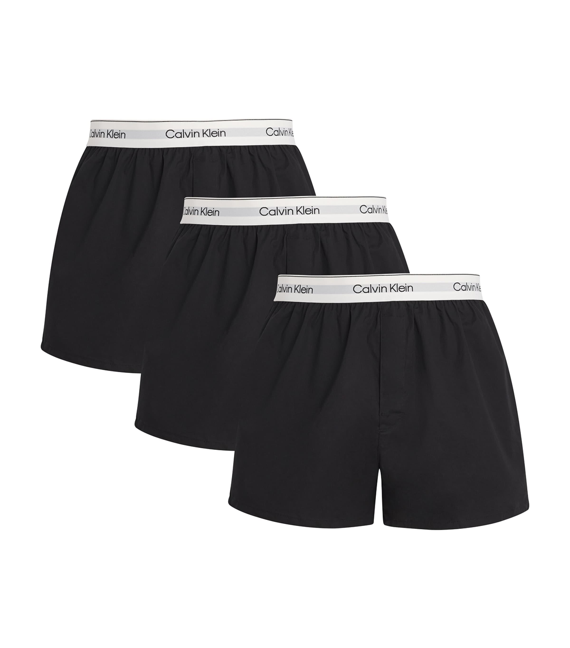 Cotton Stretch Slim Icon Boxers (Pack of 3) by CALVIN KLEIN
